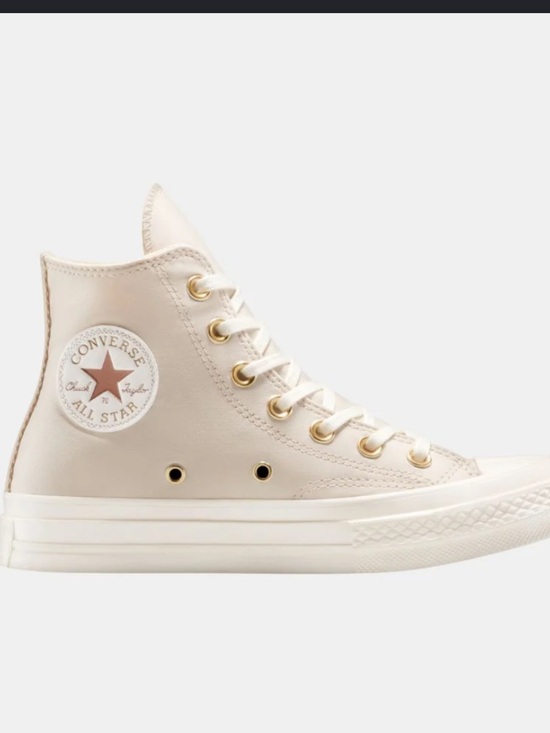 Converse Shoes - #819 Converse Chuck 70 Metallic Patch Light Dune Gold High Top W5 NIB